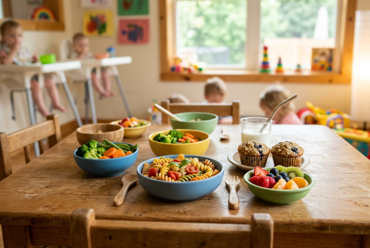 Fresh food prepared for children at Rideau Daycare
